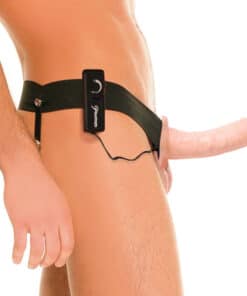 FETISH FANTASY SERIES - ARNÉS HUECO VIBRADOR PARA EL Y ELLA NATURAL 14CM
