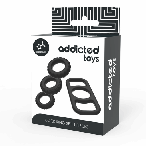 ADDICTED TOYS - SET 4 ANILLOS SILICONA PARA EL PENE - Imagen 7
