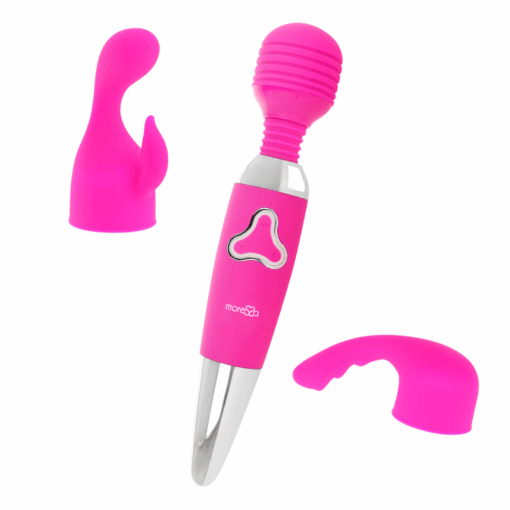 MORESSA – ODILON WAND POTENTE MOTOR MAS DOS CABEZALES PREMIUM SILICONE RECARGABLE - intimamenities.com