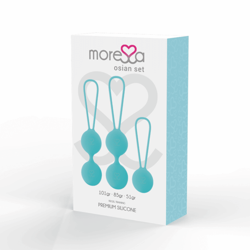 MORESSA - OSIAN SET Osian One; 51 Gr / Osian Two; 101 Gr / Osian Three 85 gr PREMIUM SILICONA TURQUESA - Imagen 3