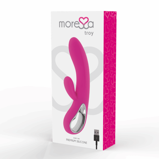 MORESSA – TROY MASAJEADOR PUNTO G Y CLITORIS PREMIUM SILICONE RECARGABLE - intimamenities.com