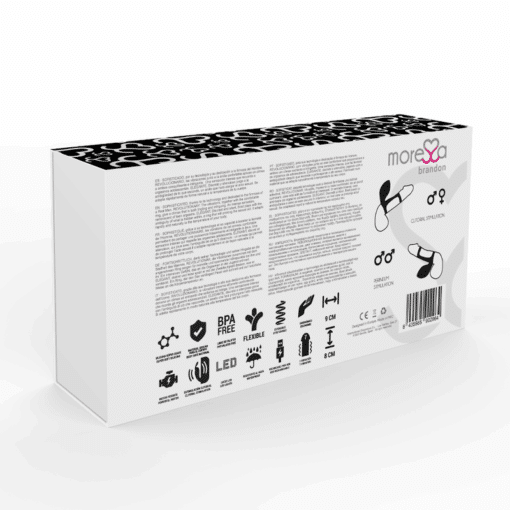 MORESSA – BRANDON POTENTE ANILLO VIBRADOR CON FUNDA DE ENGROSAMIENTO MASCULINO - intimamenities.com