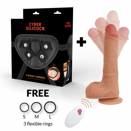 CYBER SILICOCK – ARNÉS SILICONA LIQUIDA MR RICK CONTROL REMOTO - intimamenities.com