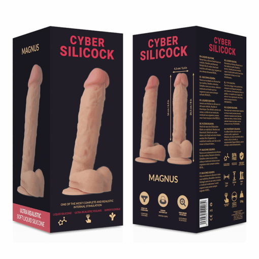 CYBER SILICOCK - ARNÉS SILICONA LÍQUIDA MAGNUS 20.5 CM -O- 4.1 CM - Imagen 8