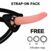 ROCKARMY - ARNÉS + DUAL DENSITY CRUSADER DILDO REALISTA 21.5 CM -O- 4.46 CM