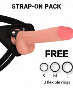 ROCKARMY - ARNÉS + LIQUID SILICONE DILDO PREMIUM KINGCOBRA 24 CM -O- 4.77 CM