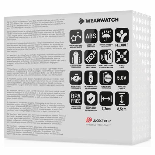 WEARWATCH - VIBRADOR DUAL TECHNOLOGY WATCHME AGUA MARINA / NÍVEO - Imagen 7