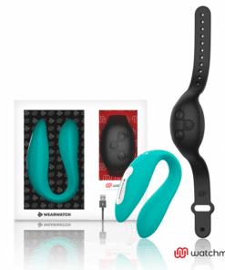 WEARWATCH - VIBRADOR DUAL TECHNOLOGY WATCHME AGUAMARINA / AZABACHE