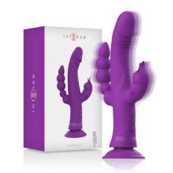 INTENSE – CASANOVA VIBRADOR RABBIT SILICONA TRIPLE MOTOR MORADO - intimamenities.com