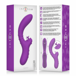 INTENSE – HARRY VIBRADOR FLEXIBLE CON LENGUA MORADO - intimamenities.com