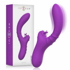 INTENSE – HARRY VIBRADOR FLEXIBLE CON LENGUA MORADO - intimamenities.com