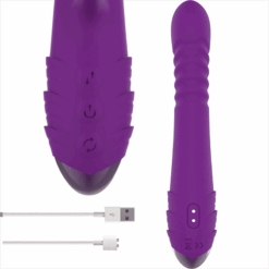 INTENSE – IGGY VIBRADOR MULTIFUNCIÓN RECARGABLE UP & DOWN CON ESTIMULADOR DE CLITORIS MORADO - intimamenities.com