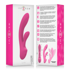 INTENSE – LUIGI VIBRADOR RABBIT SILICONA LIQUIDA ROSA - intimamenities.com