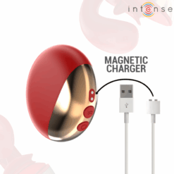 INTENSE – MARIAH VIBRADOR & ESTIMULADOR EN FORMA DE U 10 VIBRACIONES ROJO - intimamenities.com