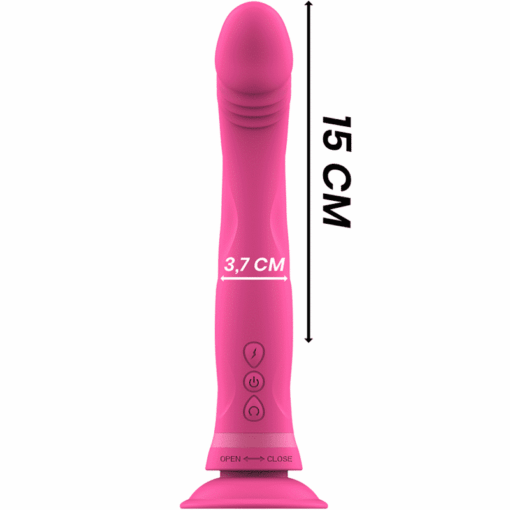 INTENSE – MICHELANGELO DILDO VIBRADOR SILICONA ROSA - intimamenities.com