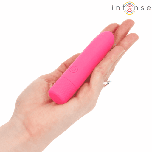 INTENSE – SYMONE BALA VIBRADORA RECARGABLE POR USB 8 VIBRACIONES ROSA 10 X 2.2 CM - intimamenities.com