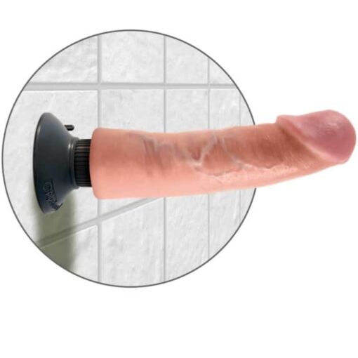 KING COCK – DILDO VIBRADOR 23 CM NATURAL - intimamenities.com