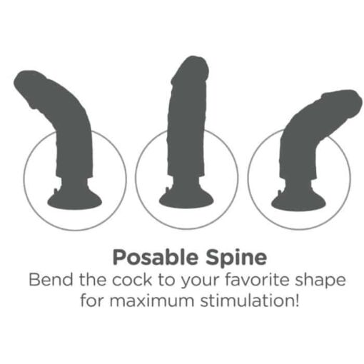 KING COCK – DILDO VIBRADOR 23 CM NATURAL - intimamenities.com