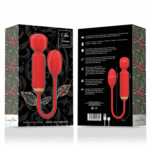 MIA – TOSCANA DOUBLE PLEASURE WAND + HUEVO VIBRADOR - intimamenities.com