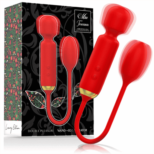 MIA – TOSCANA DOUBLE PLEASURE WAND + HUEVO VIBRADOR - intimamenities.com