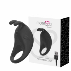MORESSA – BRAD PREMIUM SILICONE RECARGABLE NEGRO - intimamenities.com