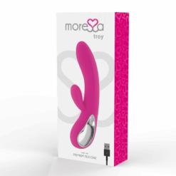 MORESSA – TROY MASAJEADOR PUNTO G Y CLITORIS PREMIUM SILICONE RECARGABLE - intimamenities.com