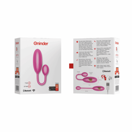 ONINDER – DENVER HUEVO VIBRADOR ROSA 7 X 2.7 CM – APP GRATUITA - intimamenities.com
