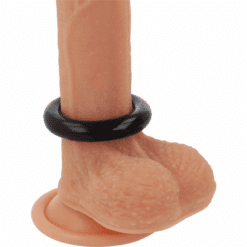 POWERING – SUPER FLEXIBLE Y RESISTENTE ANILLO PENE  4.5CM NEGRO - intimamenities.com