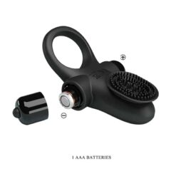 PRETTY LOVE – ANILLO VIBRADOR II PARA PENE NEGRO - intimamenities.com