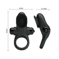 PRETTY LOVE – ANILLO VIBRADOR II PARA PENE NEGRO - intimamenities.com