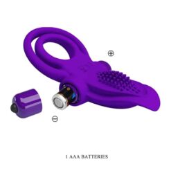 PRETTY LOVE – ANILLO VIBRADOR PARA PENE MORADO - intimamenities.com