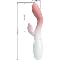 PRETTY LOVE – BRIGHTY VIBRADOR PUNTO G + ESTIMULADOR CLÍTORIS 30 VIBRACIONES ROSA - intimamenities.com