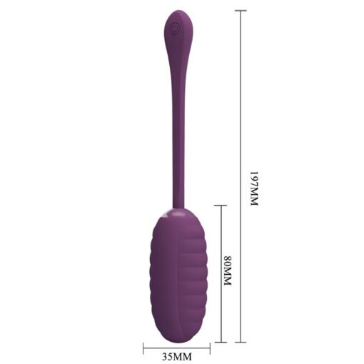 PRETTY LOVE – CASPER HUEVO VIBRADOR RECARGABLE MORADO - intimamenities.com