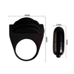 PRETTY LOVE – CHESTER ANILLO VIBRADOR NEGRO - intimamenities.com
