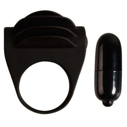 PRETTY LOVE – CHESTER ANILLO VIBRADOR NEGRO - intimamenities.com