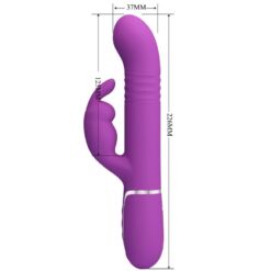 PRETTY LOVE – COALE VIBRADOR RABBIT MULTIFUNCIÓN 4 EN 1 MORADO - intimamenities.com