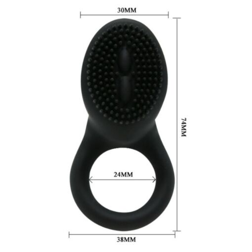 PRETTY LOVE – COBRA ANILLO VIBRADOR COBRA NEGRO - intimamenities.com