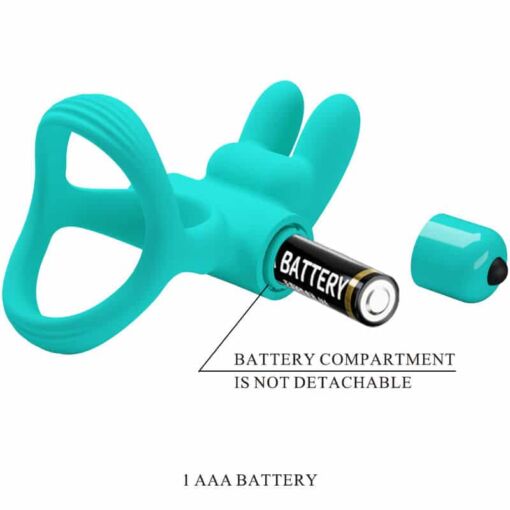 PRETTY LOVE – DANTE ANILLO VIBRADOR RABBIT VERDE - intimamenities.com