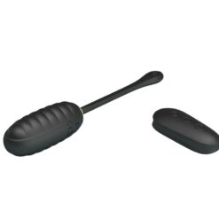 PRETTY LOVE – DOREEN HUEVO VIBRADOR DE LUJO RECARGABLE NEGRO CONTROL REMOTO - intimamenities.com
