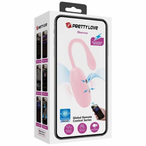 PRETTY LOVE – DOREEN HUEVO VIBRADOR RECARGABLE ROSA - intimamenities.com