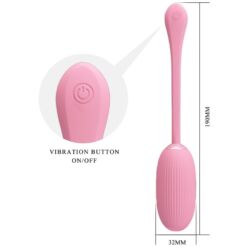 PRETTY LOVE – DOREEN HUEVO VIBRADOR RECARGABLE ROSA - intimamenities.com