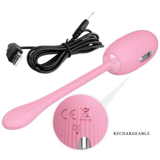 PRETTY LOVE – DOREEN HUEVO VIBRADOR RECARGABLE ROSA - intimamenities.com
