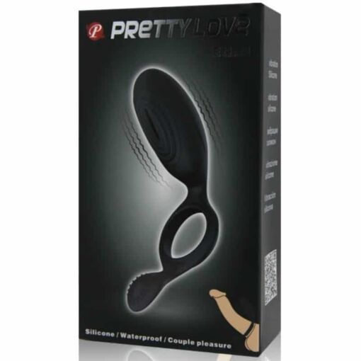 PRETTY LOVE – ETHEL ANILLO VIBRADOR CON ESTIMULADOR - intimamenities.com