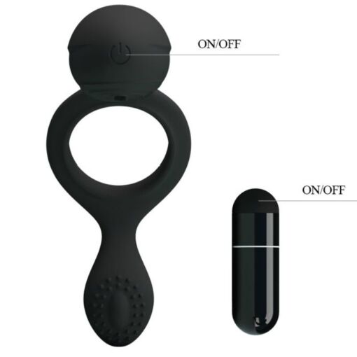 PRETTY LOVE – ETHEL ANILLO VIBRADOR CON ESTIMULADOR - intimamenities.com