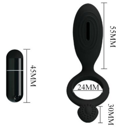 PRETTY LOVE – ETHEL ANILLO VIBRADOR CON ESTIMULADOR - intimamenities.com