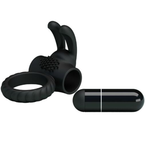 PRETTY LOVE – EUDORA ANILLO VIBRADOR CON ESTIMULADOR - intimamenities.com