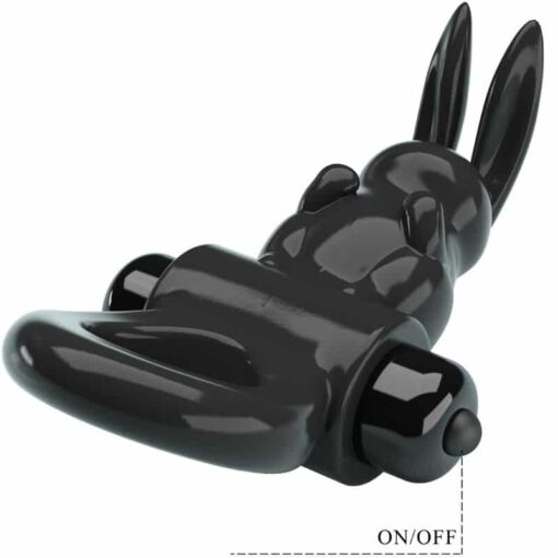 PRETTY LOVE – EXCITING RING ANILLO VIBRADOR RABBIT 10 VIBRACIONES NEGRO - intimamenities.com