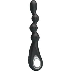 PRETTY LOVE – FEDERER VIBRADOR ANAL 12 VIBRACIONES NEGRO - intimamenities.com