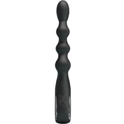 PRETTY LOVE – FEDERER VIBRADOR ANAL 12 VIBRACIONES NEGRO - intimamenities.com
