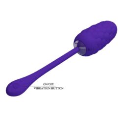 PRETTY LOVE – HUEVO VIBRADOR CON TEXTURA MARINA RECARGABLE LILA - intimamenities.com